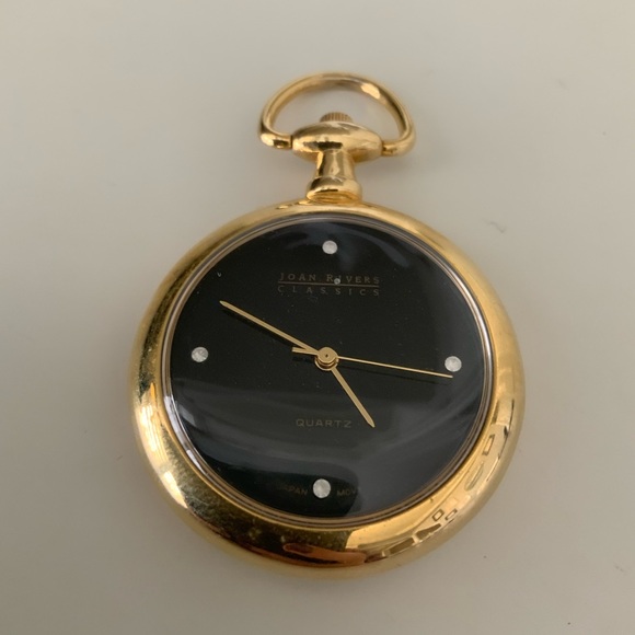 Vintage JOAN RIVERS Classics Collection Gold Tone Watch Unisex Pendent Necklace - Picture 5 of 10